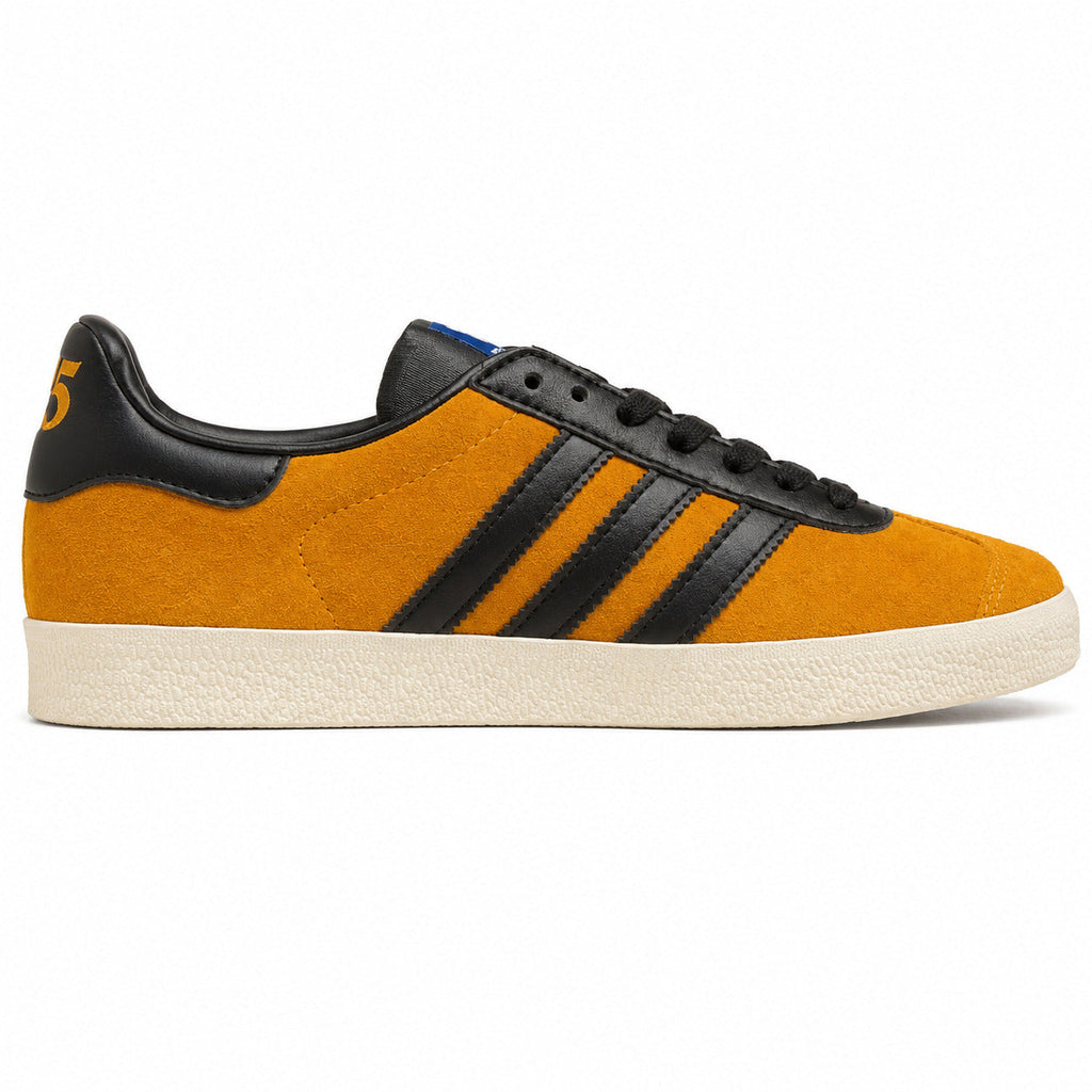 Adidas Gazelle 75th amarillo negro crema lateral derecha