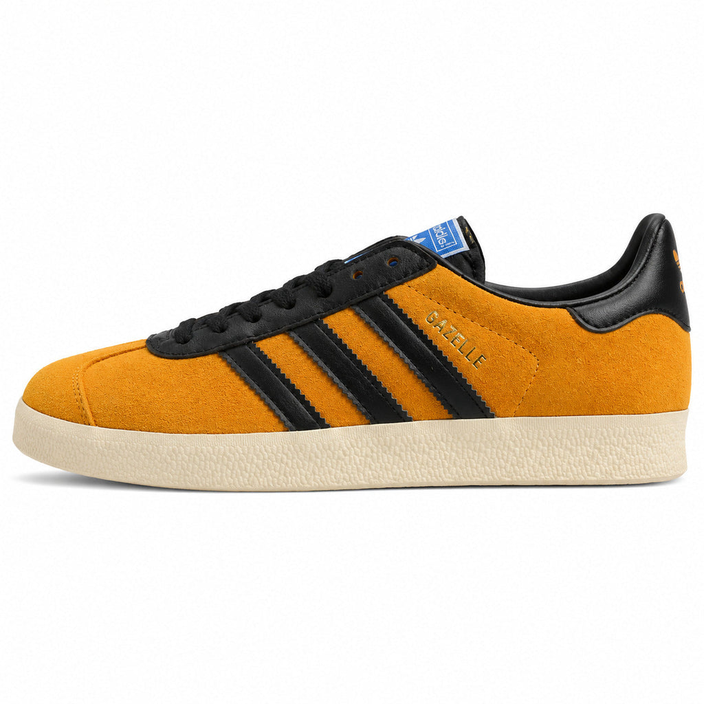 Adidas Gazelle 75th amarillo negro crema lateral izquierda