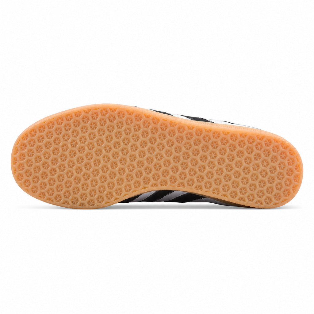 Adidas Gazelle azul cielo negro naranja suela goma vista inferior