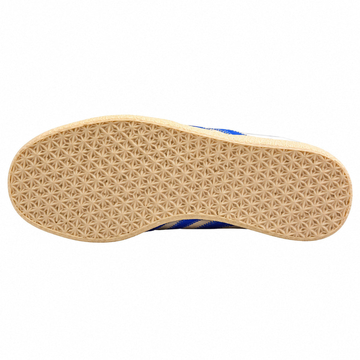Adidas Gazelle blanco azul suela gum crema inferior