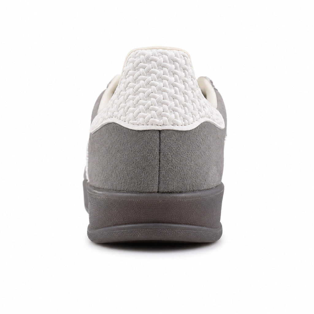 Adidas Gazelle Bold ante gris detalle talón bouclé crema gum
