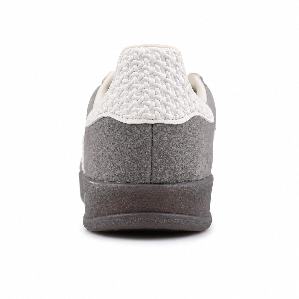 Adidas Gazelle Bold ante gris detalle talón bouclé crema gum
