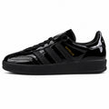 Adidas Gazelle Bold charol negro suela negra lateral izquierda