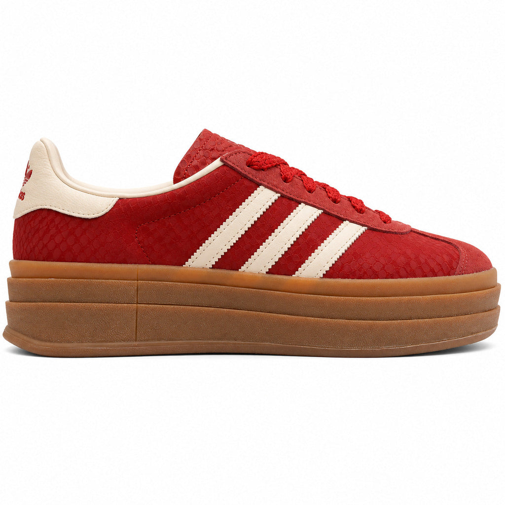 Adidas Gazelle Bold rojo crema año nuevo chino plataforma lateral derecha