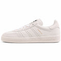 Adidas Gazelle Indoor triple blanco cuero perforado lateral izquierda
