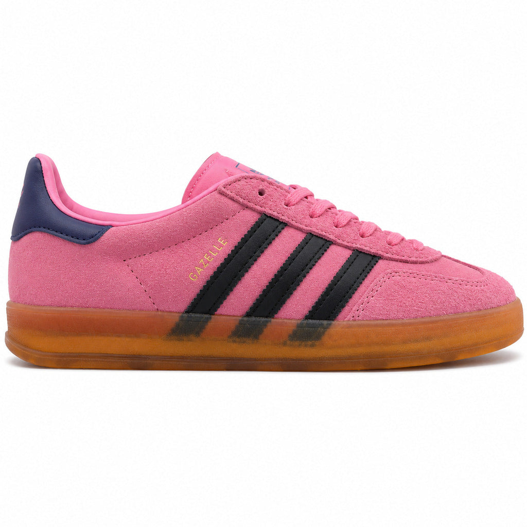 Adidas Gazelle Indoor rosa negro azul marino lateral derecha