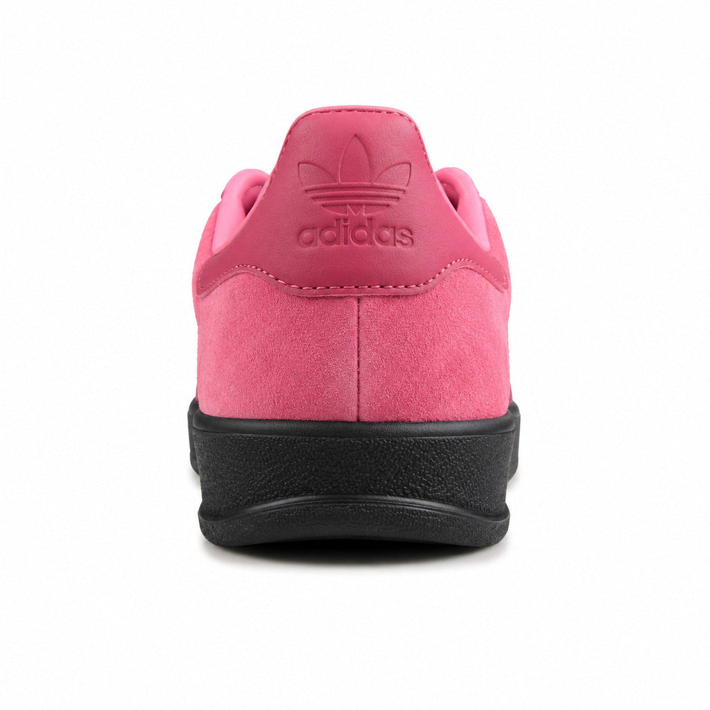Adidas Gazelle Indoor rosa negro detalle talón logo adidas
