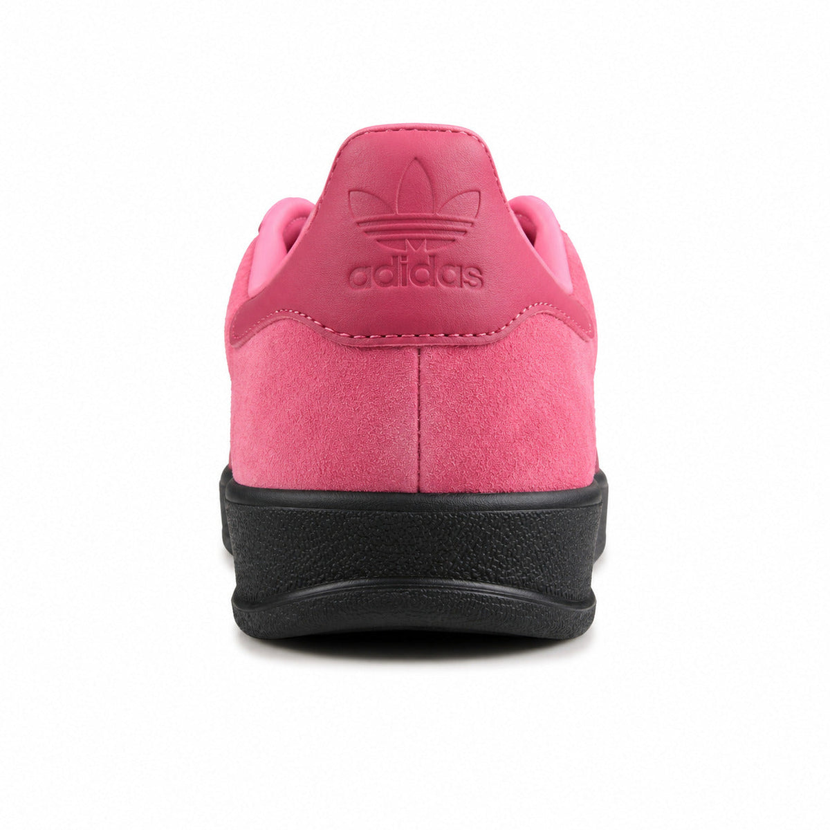 Adidas Gazelle Indoor rosa negro detalle talón logo adidas
