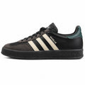 Adidas Gazelle negro crema verde suela negra lateral izquierda