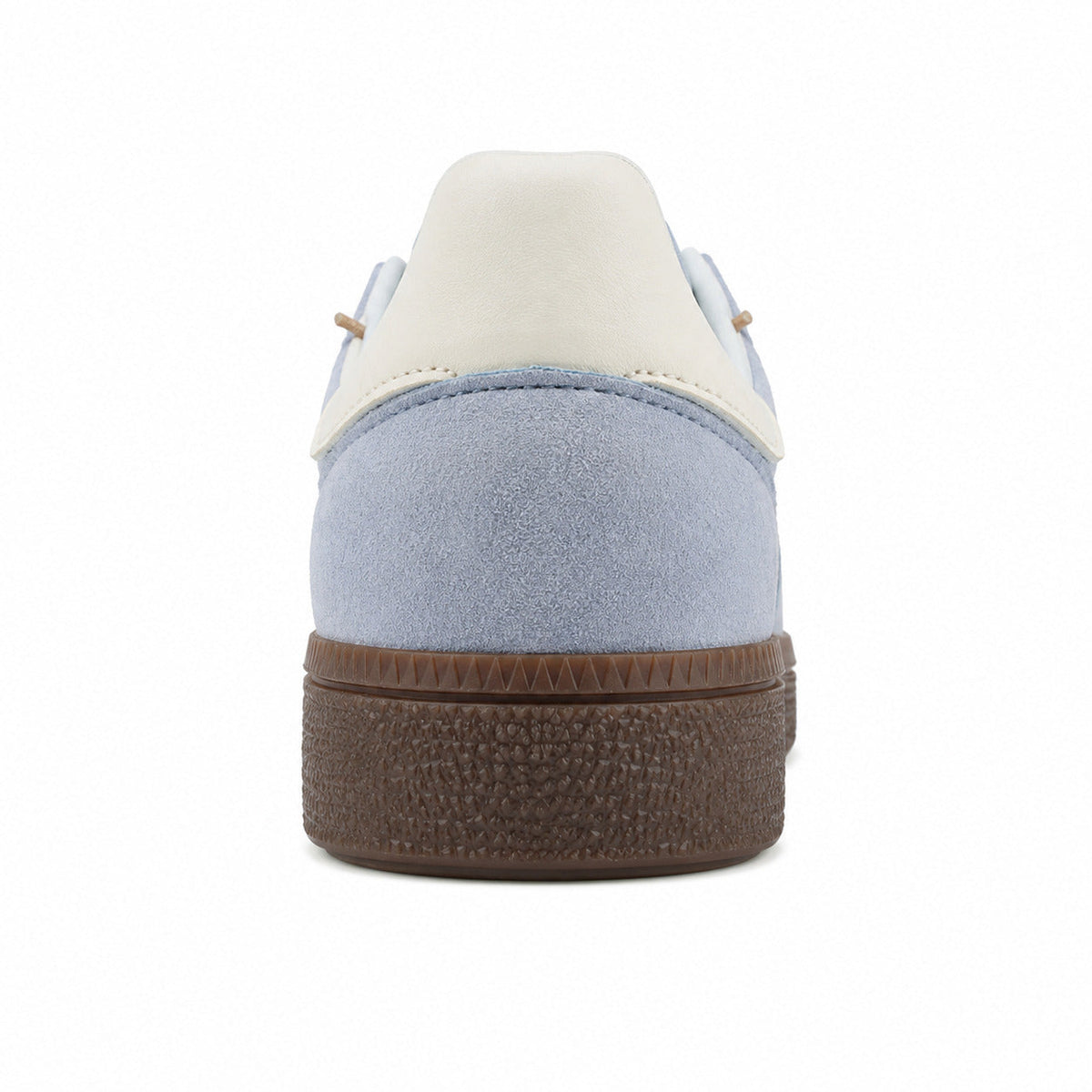 Adidas Handball Spezial azul cielo crema detalle talón suela goma