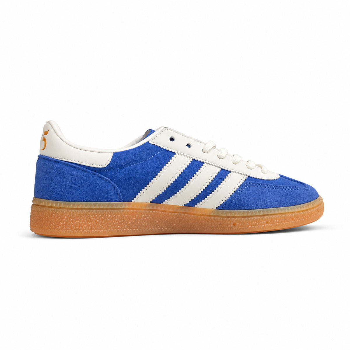 Adidas Handball Spezial azul crema 75th lateral derecha suela goma