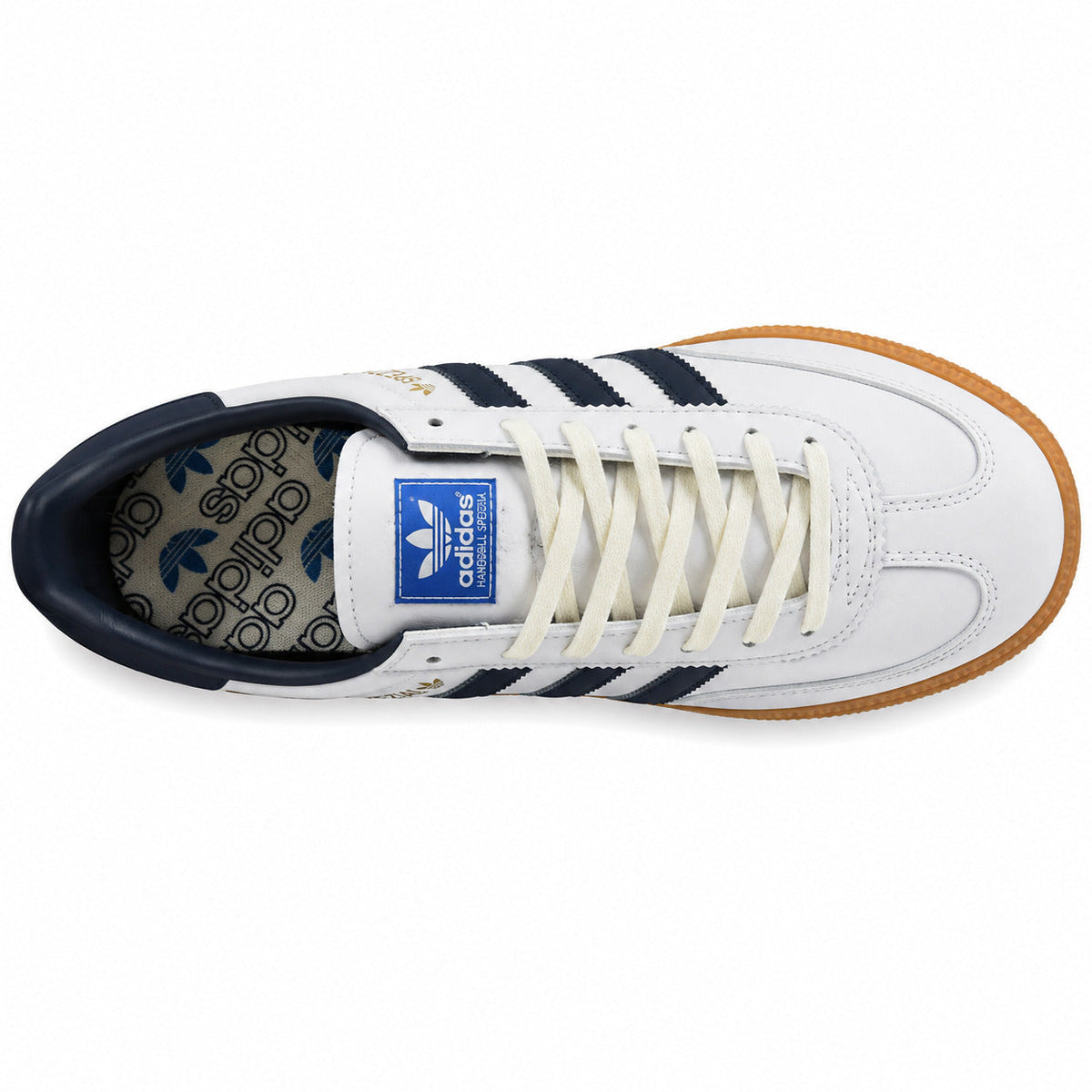 Adidas Handball Spezial blanco marino vista superior plantilla