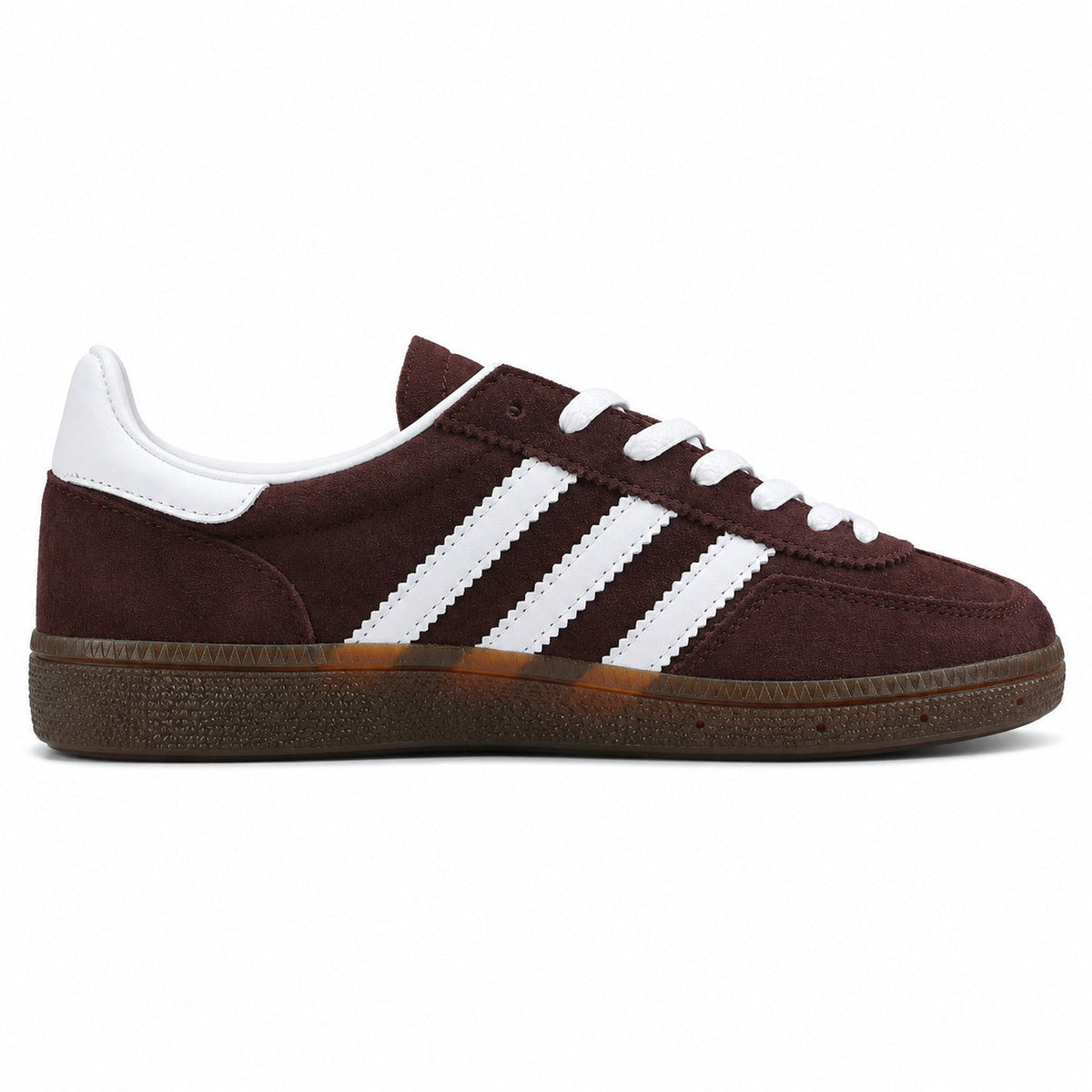 Adidas Handball Spezial ante burdeos blanco lateral derecho suela goma