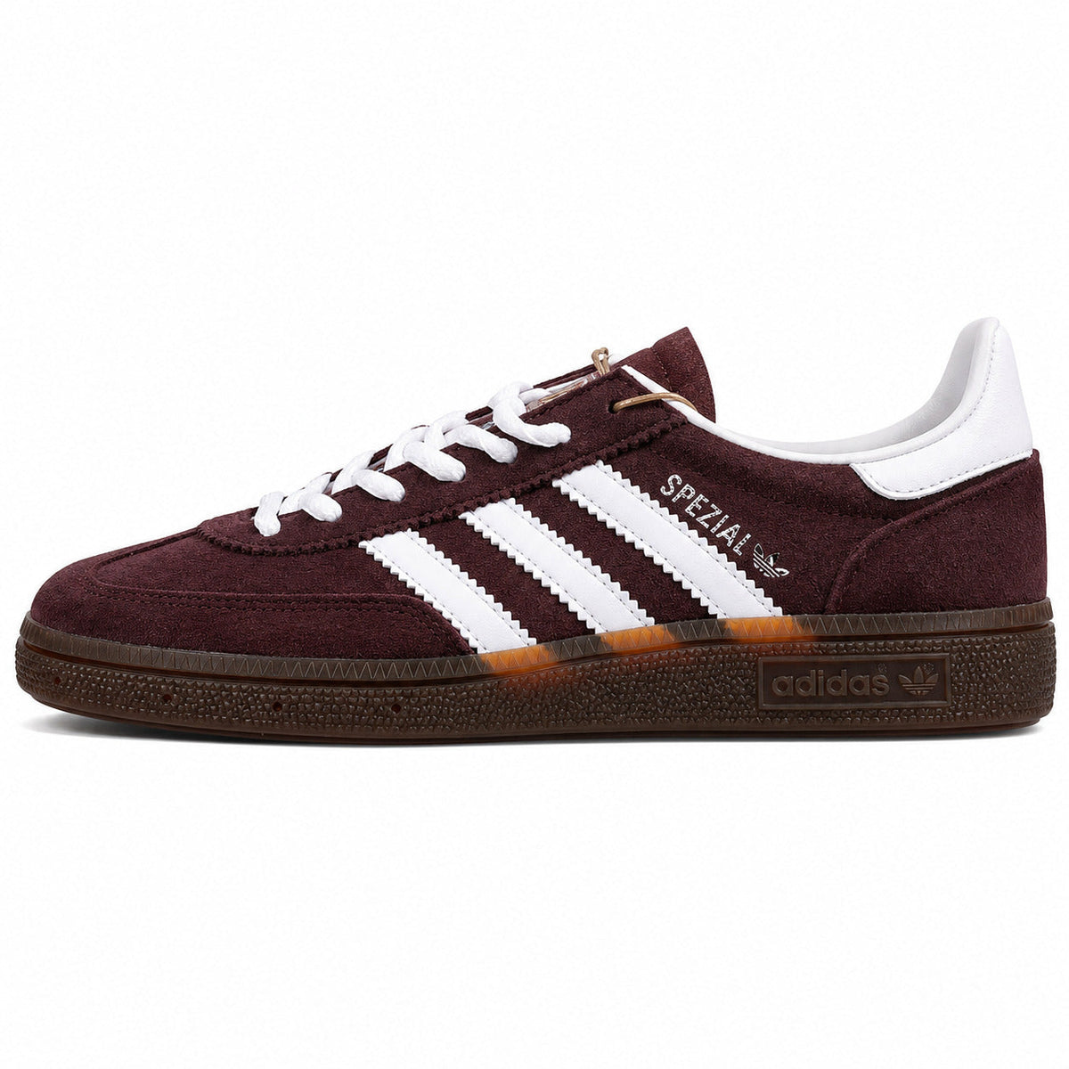 Adidas Handball Spezial ante burdeos blanco lateral izquierdo suela goma