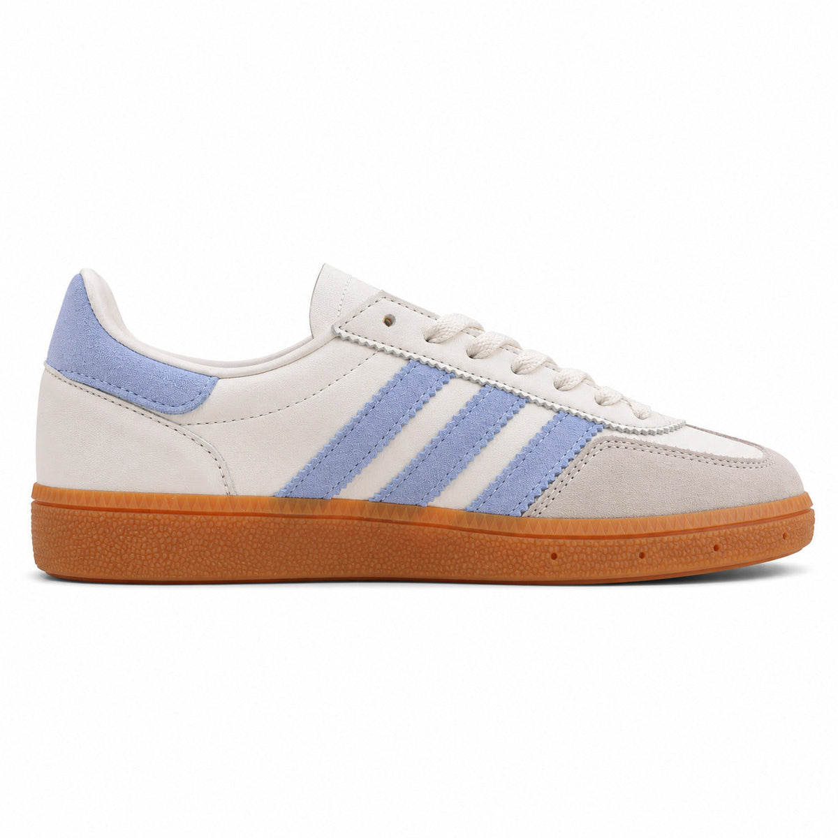 Adidas Handball Spezial crema azul cielo lateral derecho suela goma