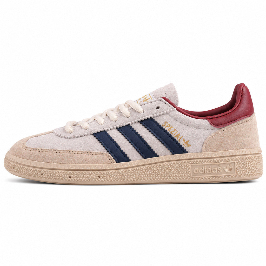 Adidas Handball Spezial crema azul marino burdeos lateral izquierda
