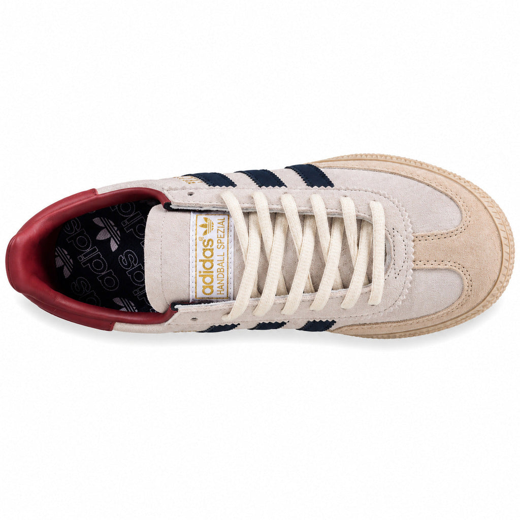 Adidas Handball Spezial crema azul marino burdeos vista superior
