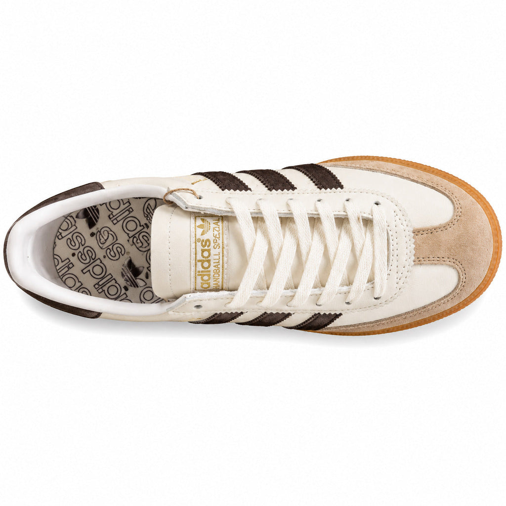 Adidas Handball Spezial crema marrón oscuro vista superior plantilla

