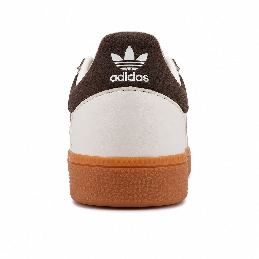 Adidas Handball Spezial crema marrón oscuro detalle contrafuerte trasero ante
