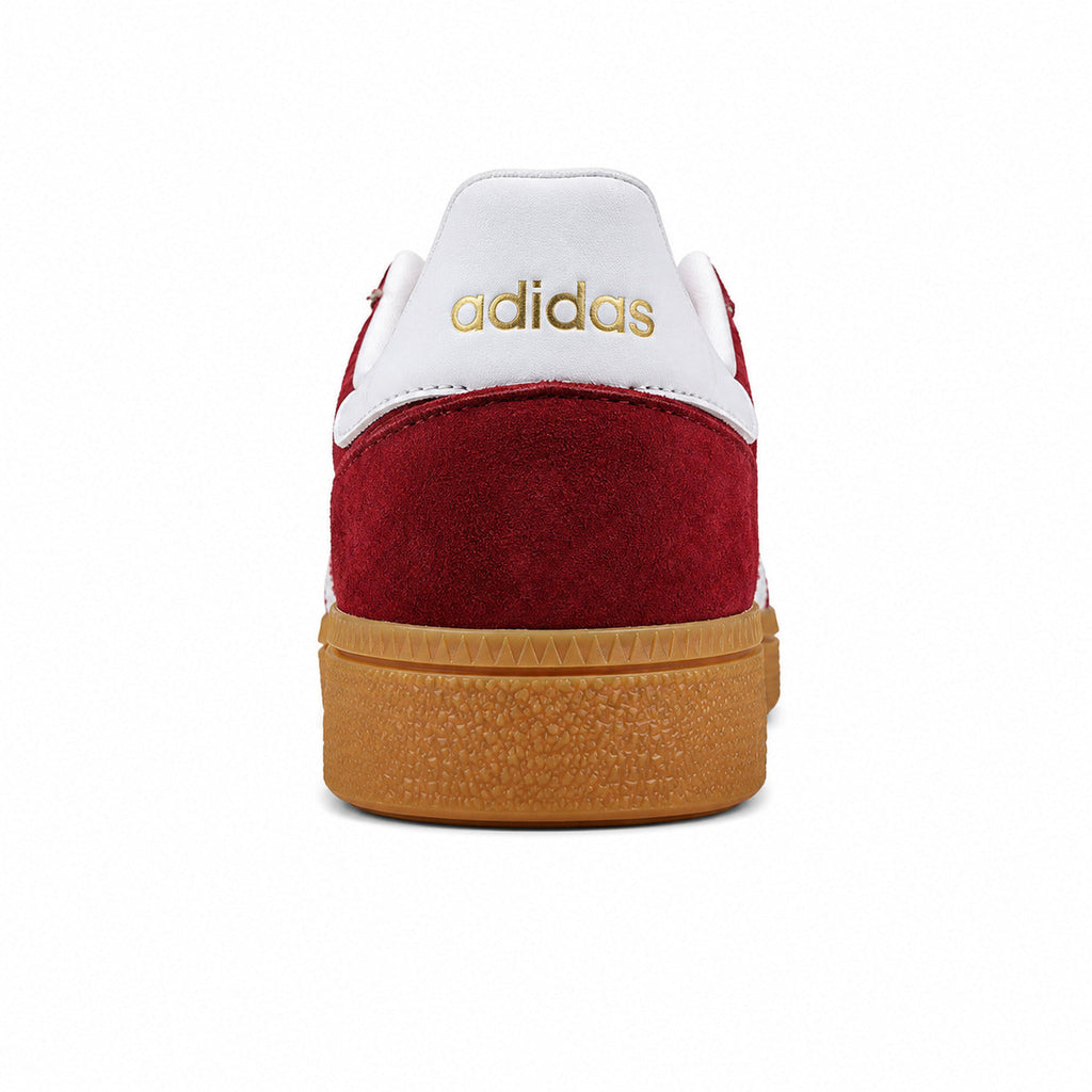 Adidas Handball Spezial granate blanco detalle talón logo dorado