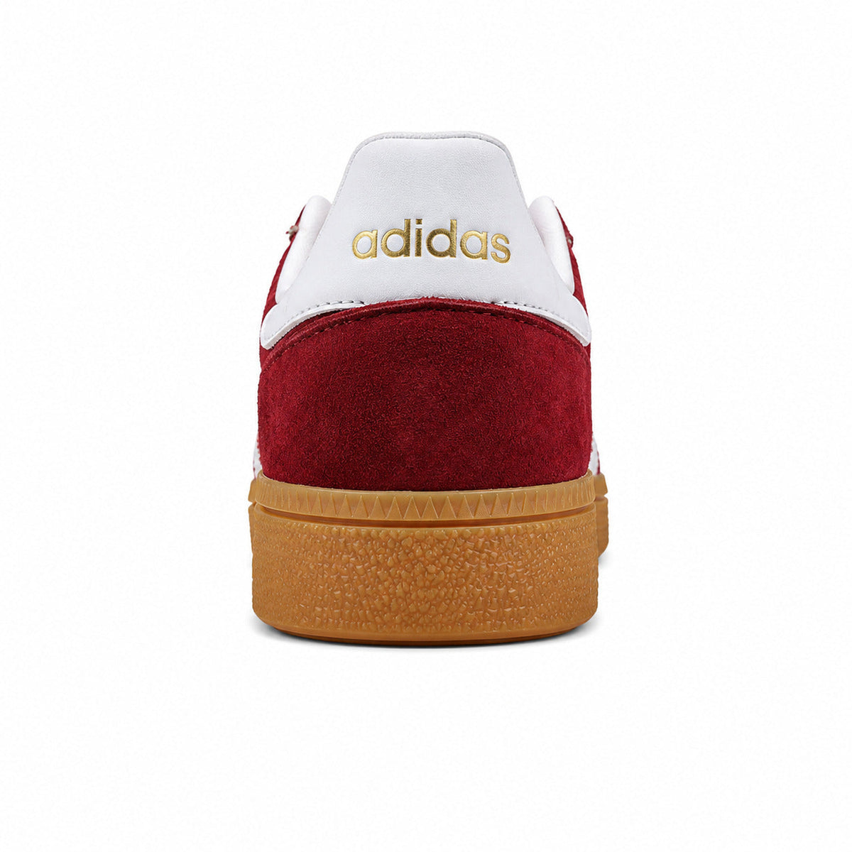 Adidas Handball Spezial granate blanco detalle talón logo dorado