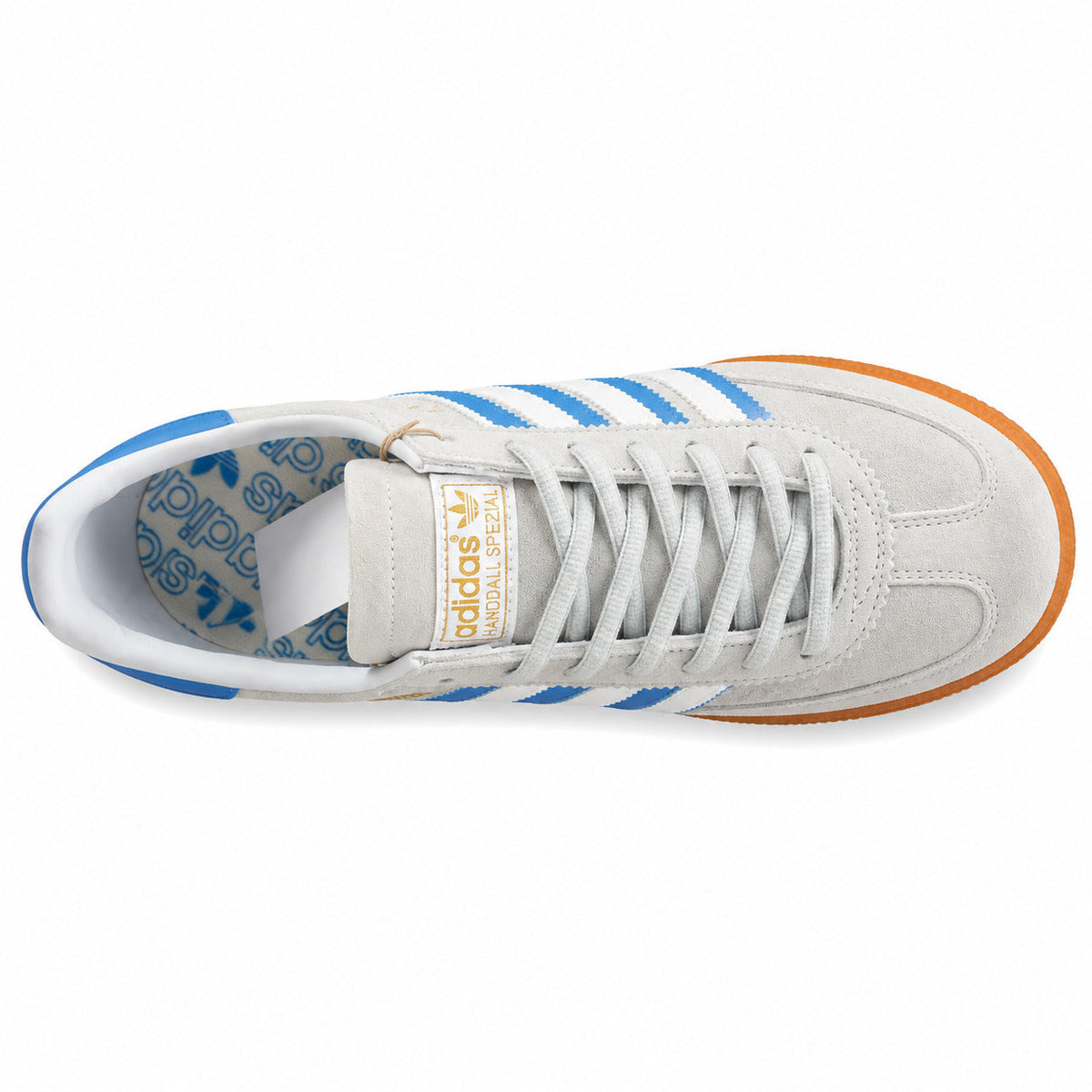 Adidas Handball Spezial ante gris claro azul cielo vista superior plantilla