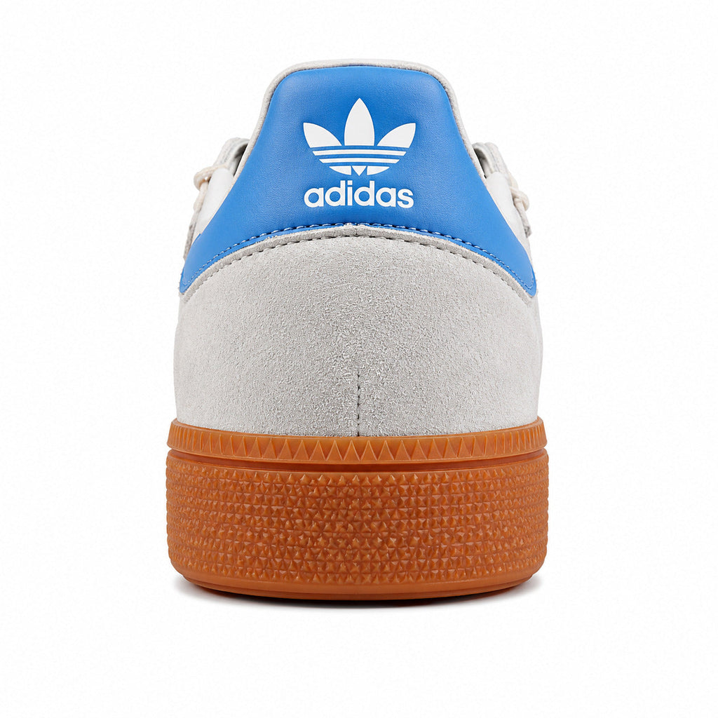 Adidas Handball Spezial ante gris claro azul cielo detalle contrafuerte trasero
