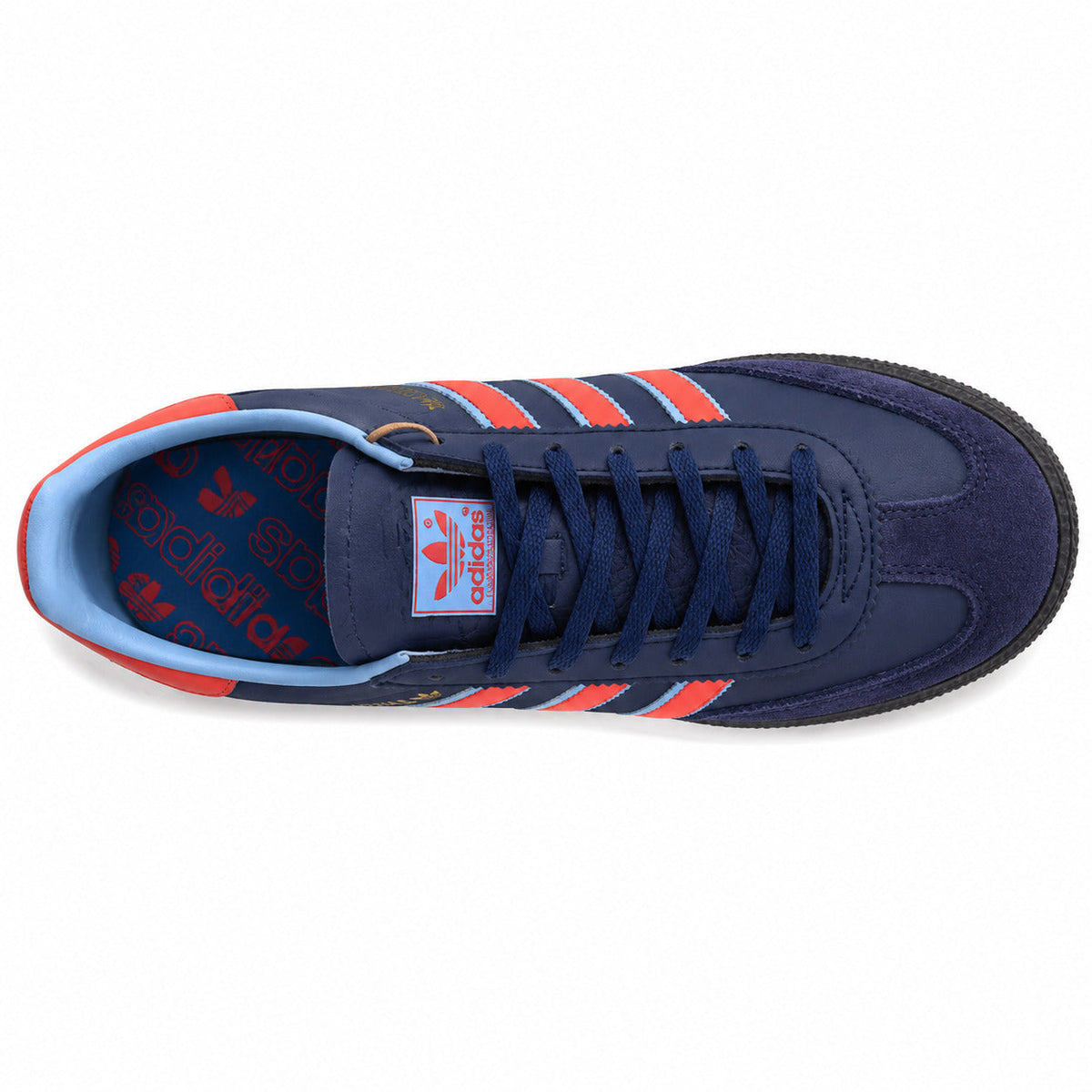 Adidas Handball Spezial Manchester 89 marino rojo azul cielo vista superior plantilla