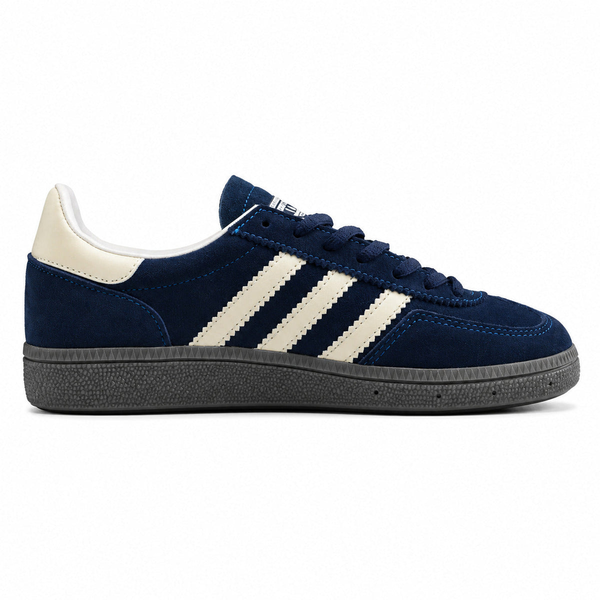 Adidas Handball Spezial azul marino crema lateral derecha suela gris