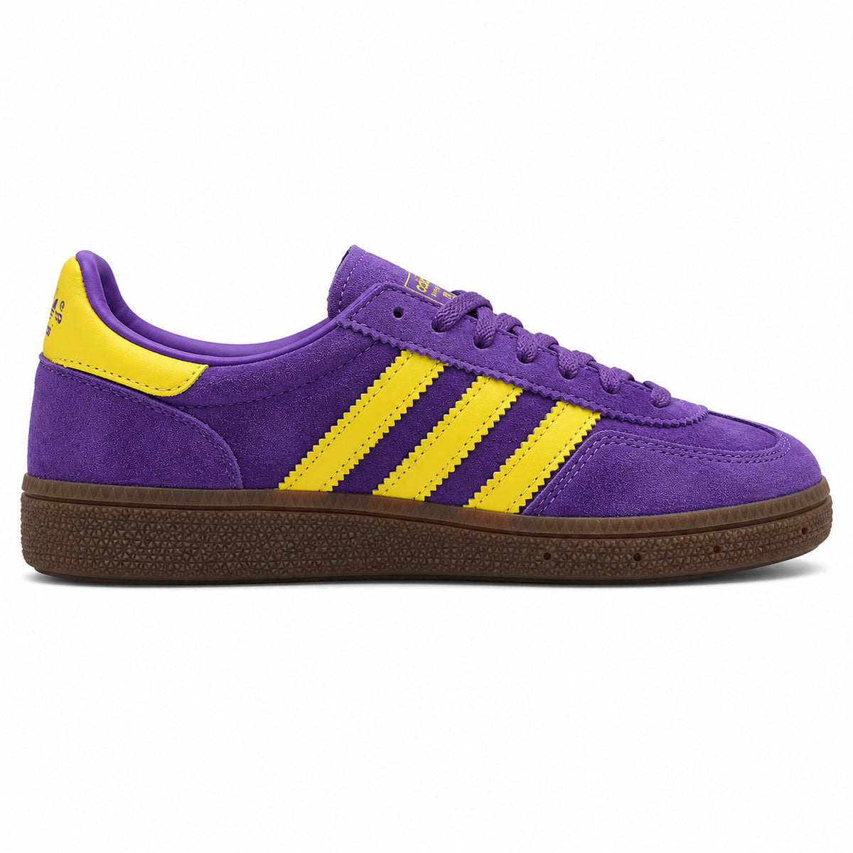 Adidas Handball Spezial ante morado amarillo vista lateral izquierda