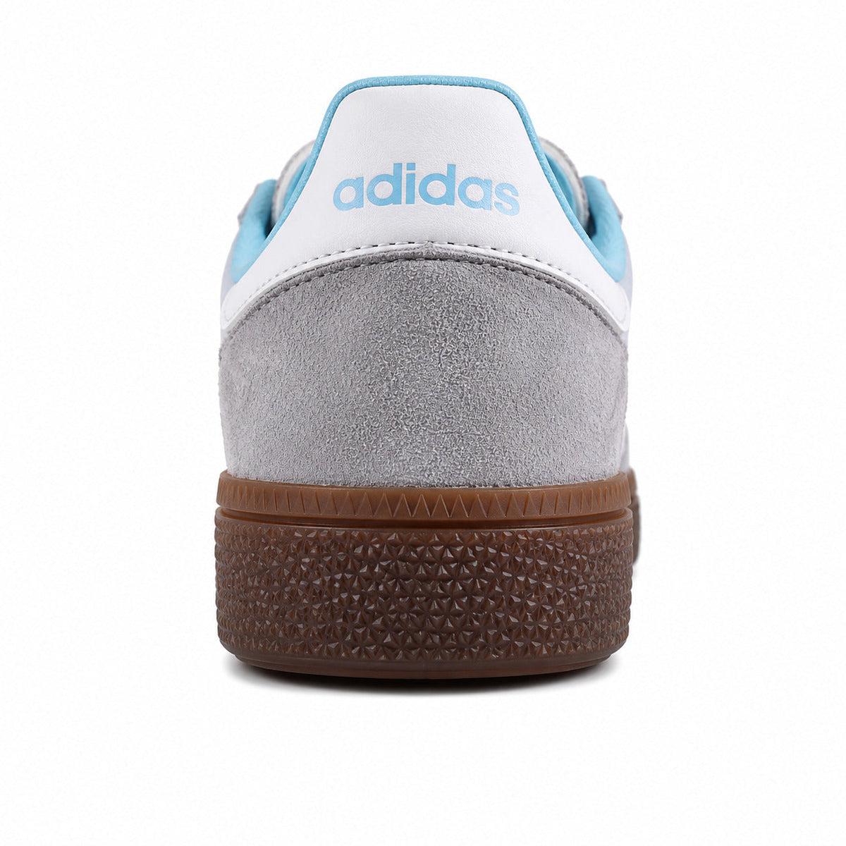 Adidas Handball Spezial Moscow gris blanco azul cielo detalle contrafuerte trasero