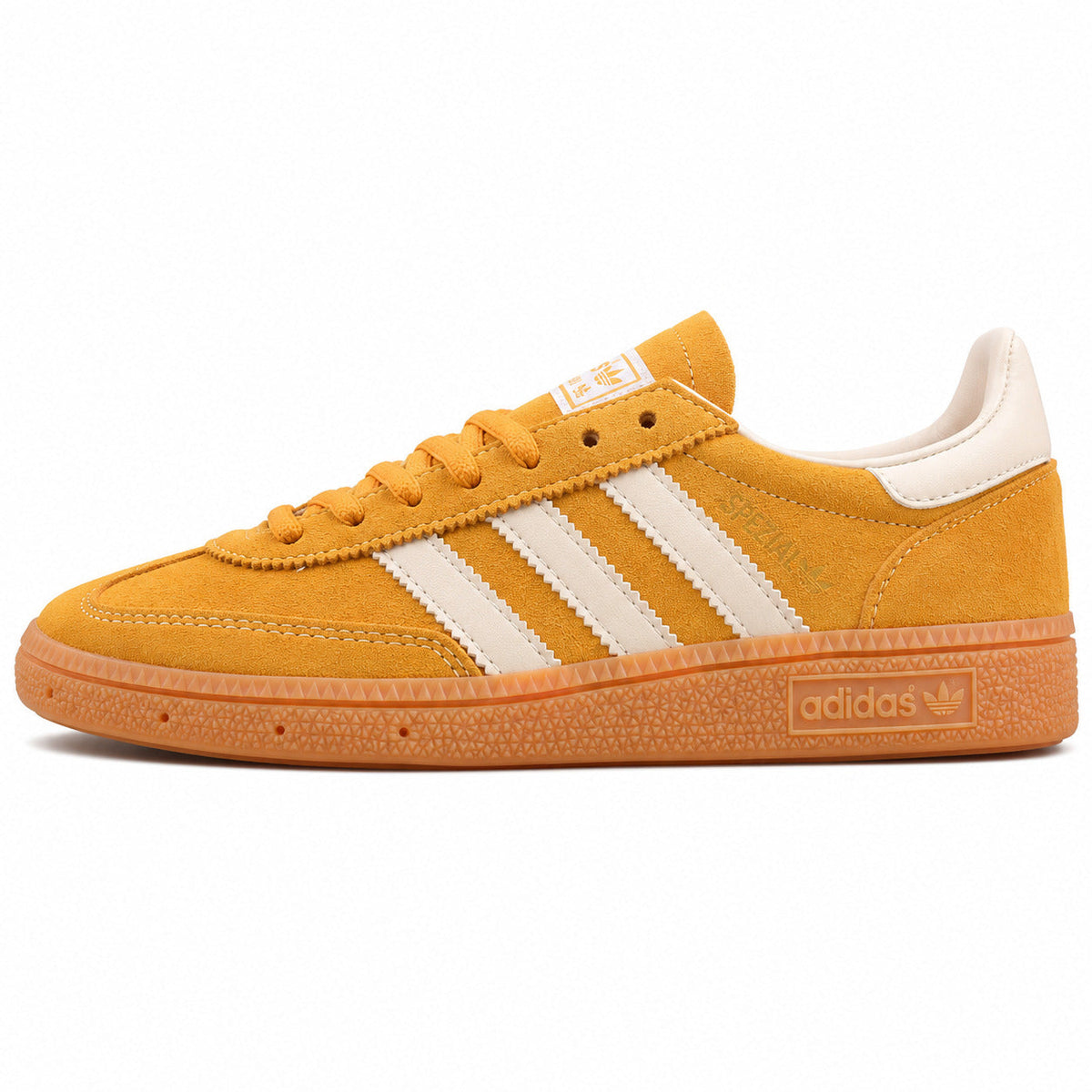 Adidas Handball Spezial ante mostaza crema vista lateral derecha