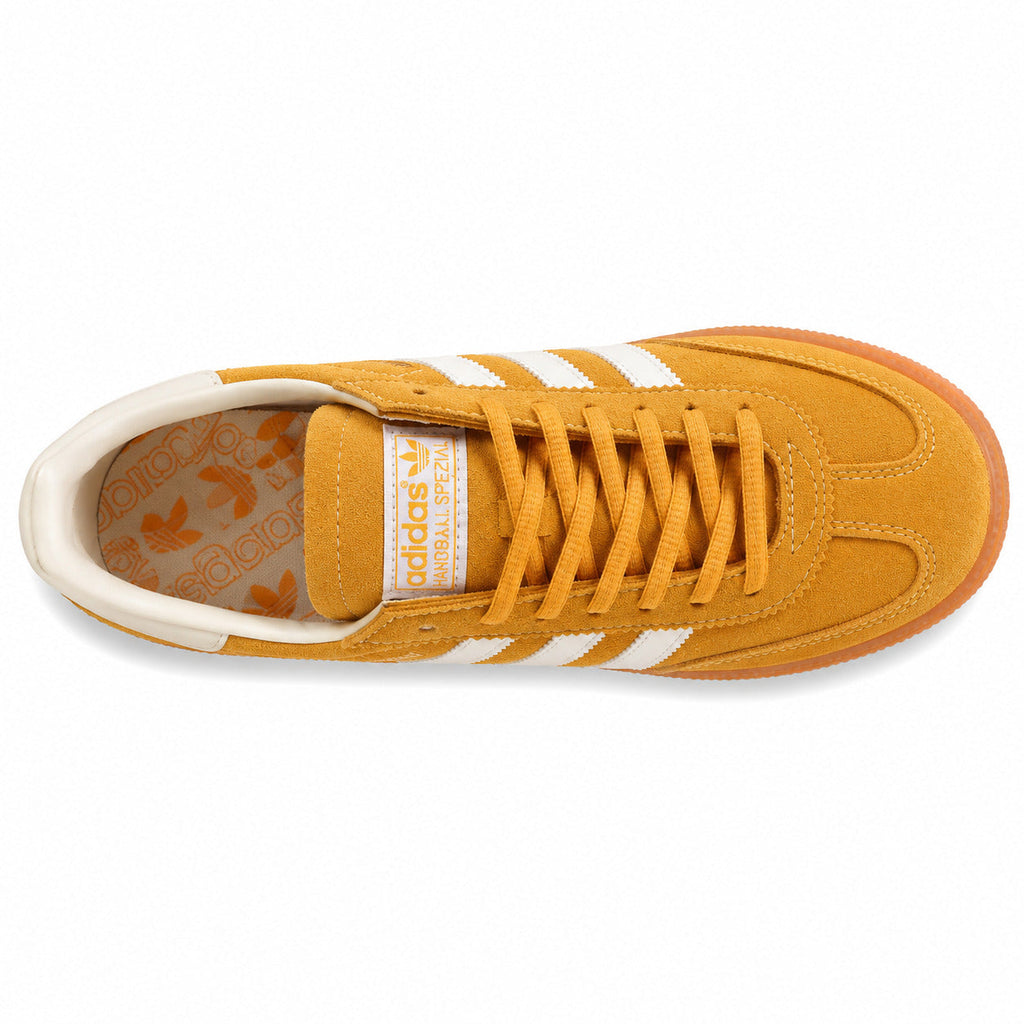 Adidas Handball Spezial ante mostaza crema vista superior cordones
