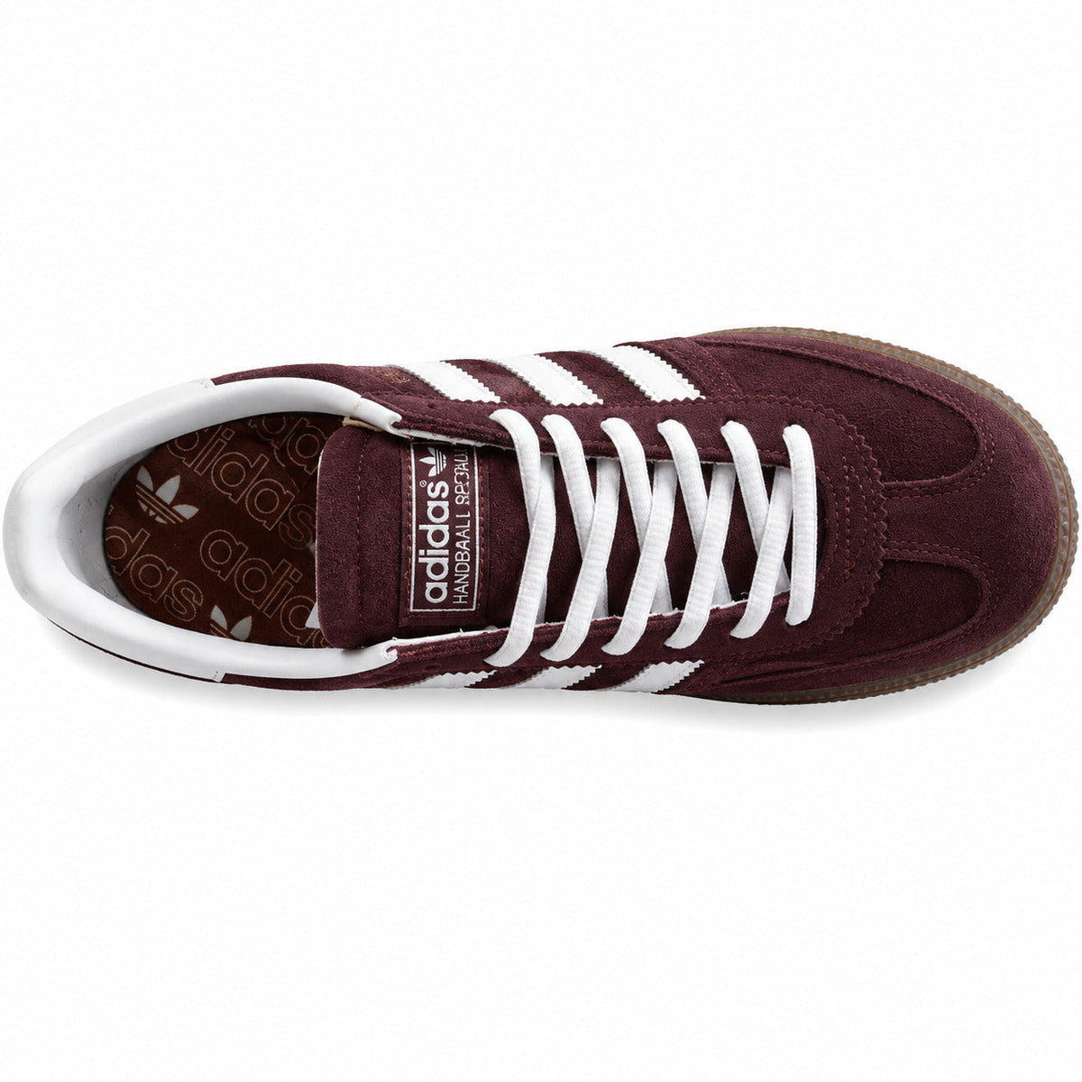 Adidas Handball Spezial pana burdeos crema vista superior plantilla
