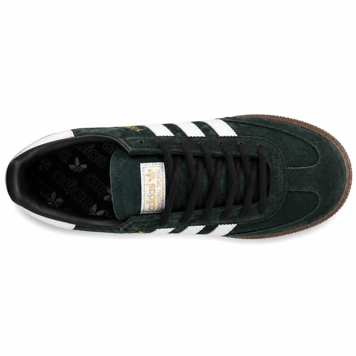 Adidas Handball Spezial ante verde oscuro blanco vista superior plantilla