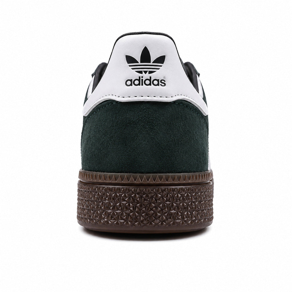 Adidas Handball Spezial ante verde oscuro blanco lateral derecho suela goma
