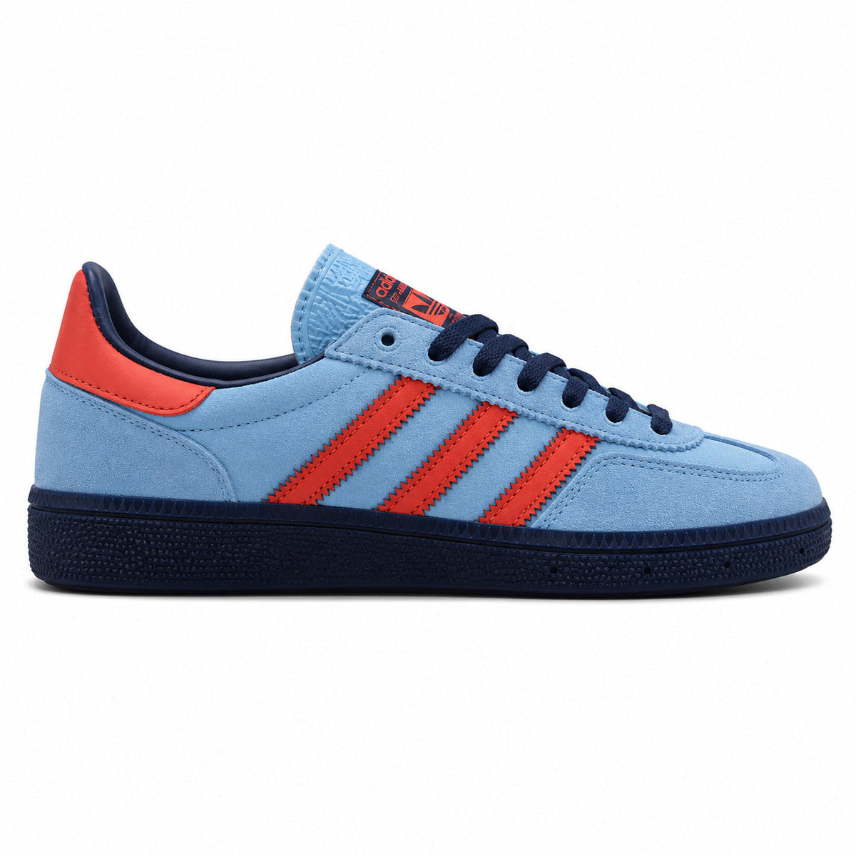 Adidas Handball Spezial x CP Company azul rojo marino lateral derecho