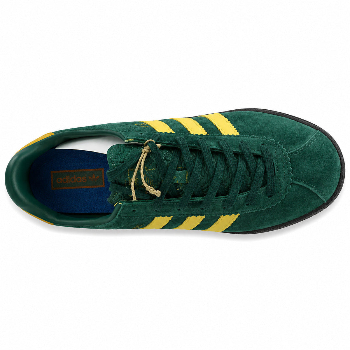 Adidas Liverpool verde ante y amarillo, vista superior
