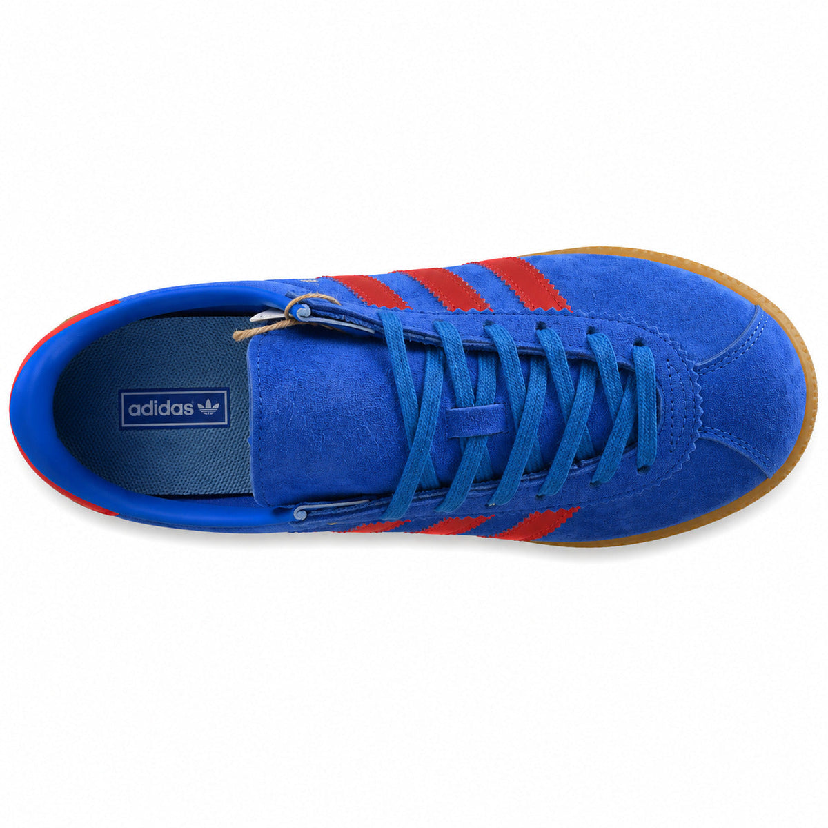 Adidas London 96 azul y rojo ante, vista superior