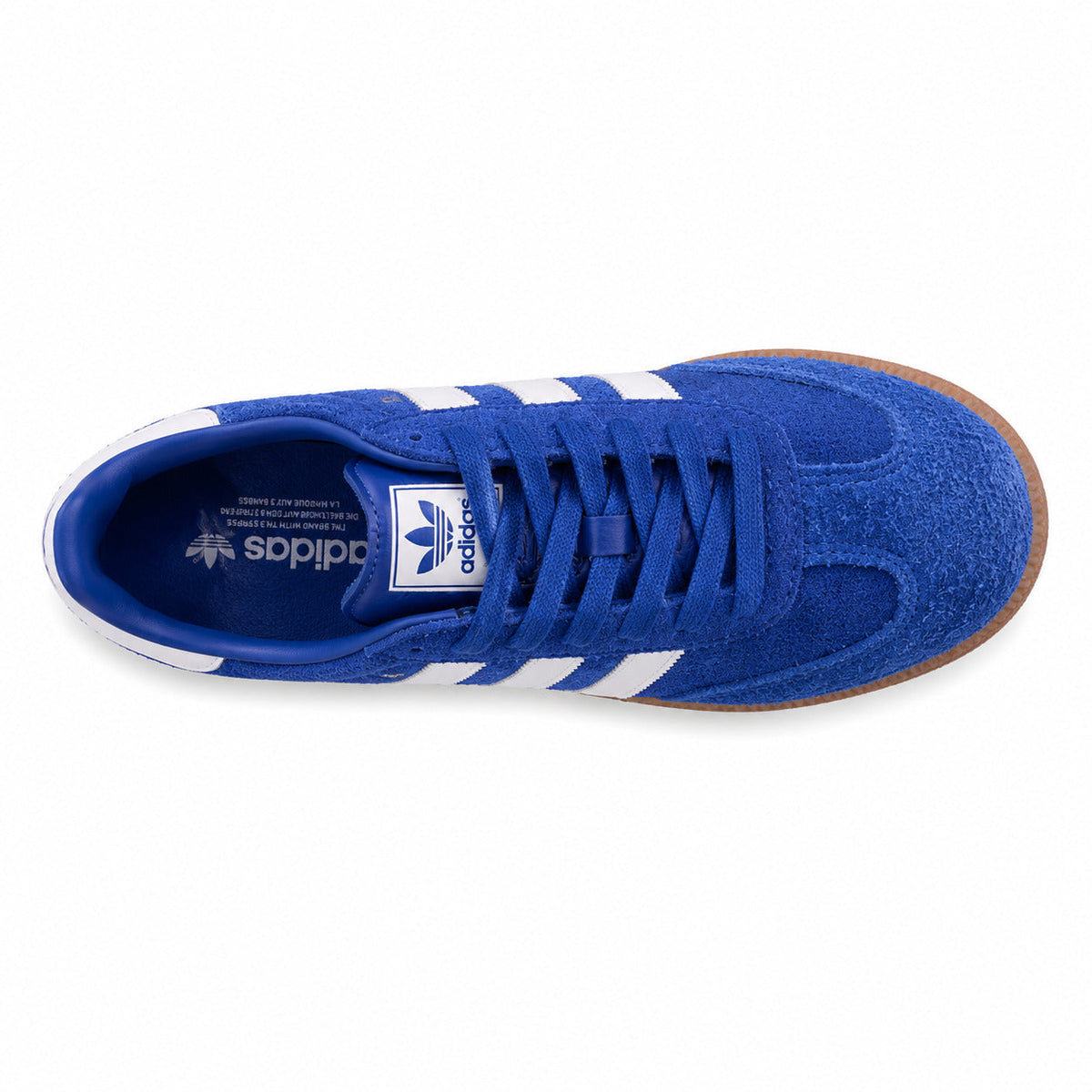 Adidas Samba OG azul blanco ante vista superior plantilla