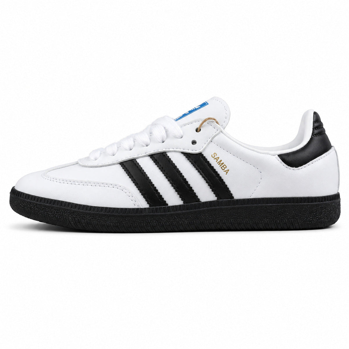Adidas Samba OG blanco negro suela negra lateral izquierdo