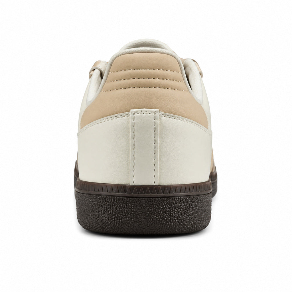 Adidas Samba OG crema beige detalle talón suela goma oscura
