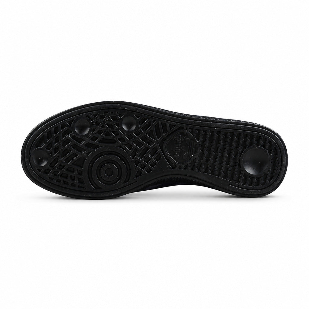 Adidas Samba OG gris marino suela negra patrón geométrico adidas originals vista inferior