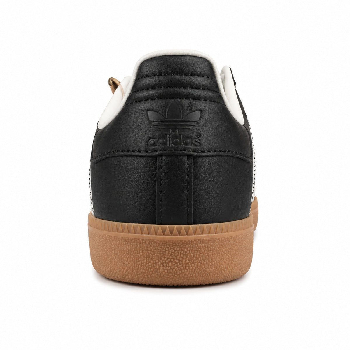 Adidas Samba OG marrón oscuro detalle talón logo adidas