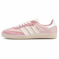 Adidas Samba OG rosa palo bandas volantes crema suela crema perfil izquierdo
