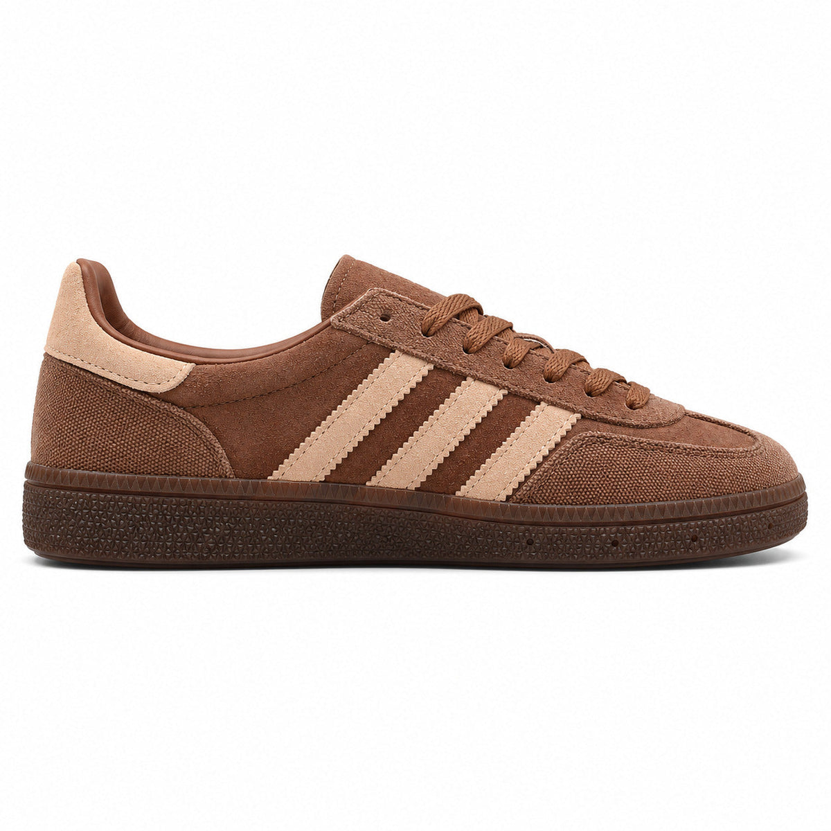 Adidas Samba Spezial marrón beige lateral derecho suela goma