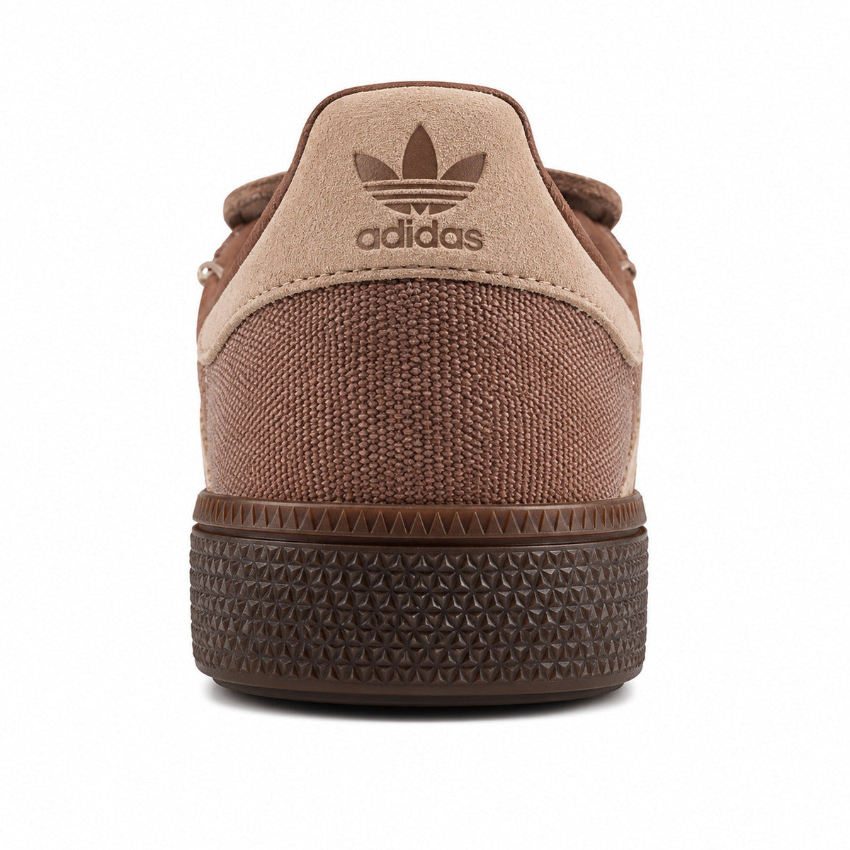 Adidas Samba Spezial marrón beige detalle contrafuerte trasero textura