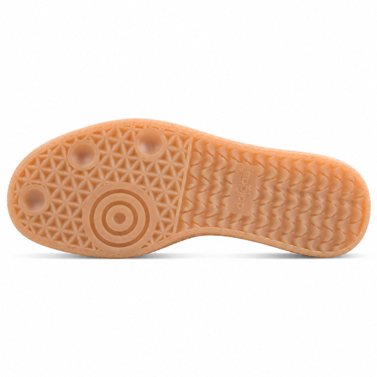 Adidas Sambae W crema suela plataforma goma caramelo vista inferior