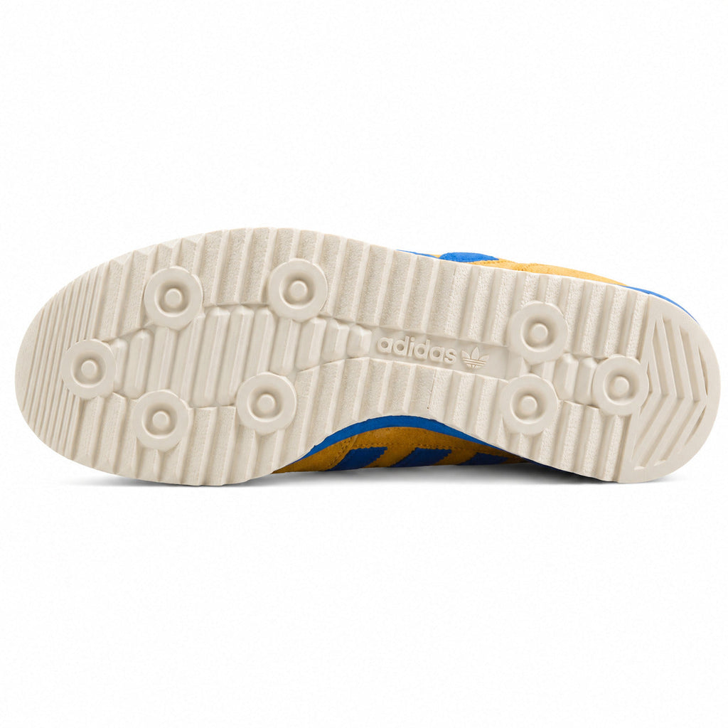 Adidas SL 72 amarillo mostaza suela crema patrón circular vista inferior