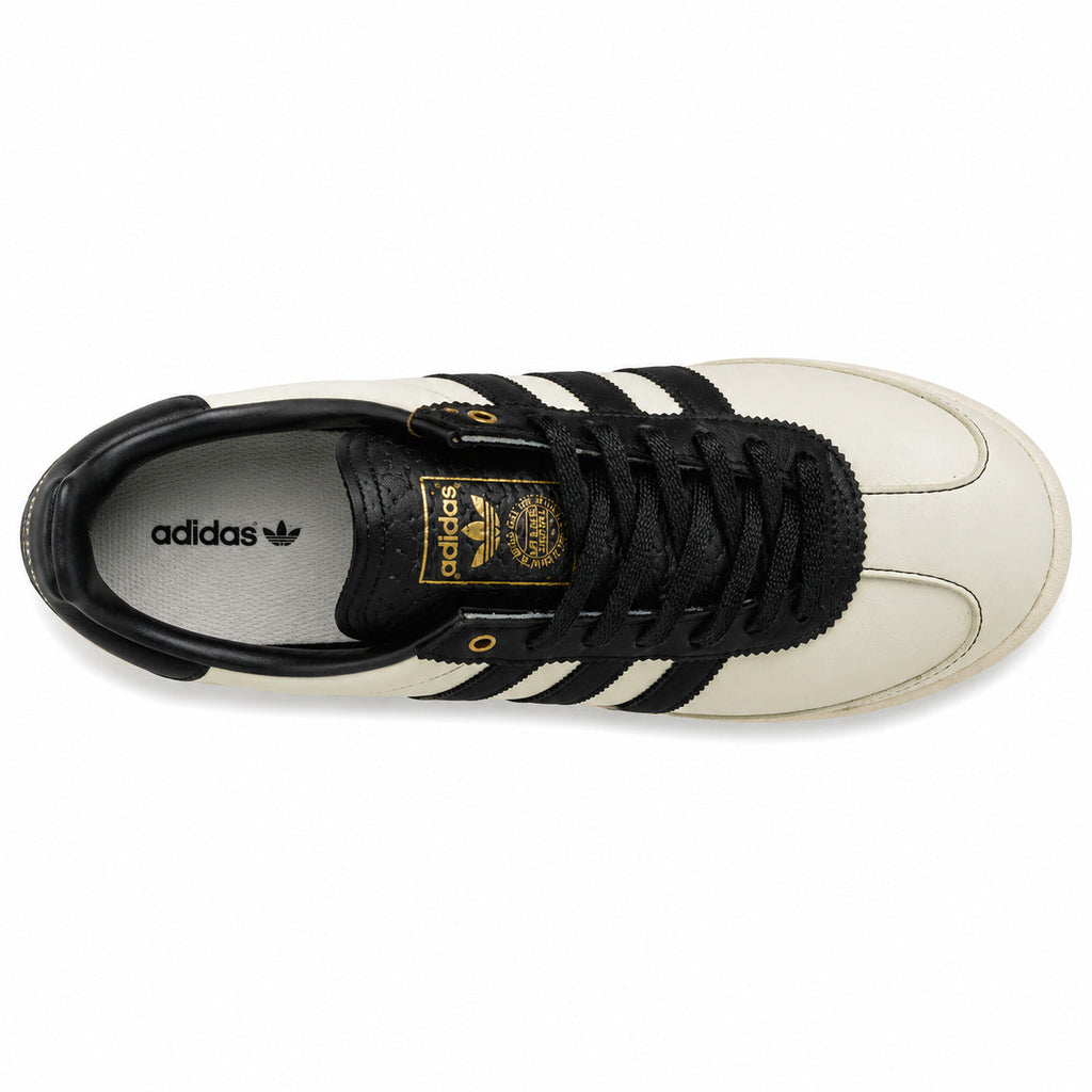 Adidas SL 72 RS crema negro cordones negros medallón dorado vista superior